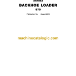 Terex 970 Backhoe Loader Spare Parts Catalog