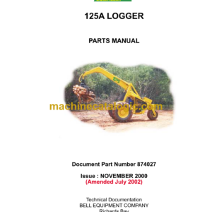 Bell 125A Logger Parts Manual (874027, 874065 June 2002, 874065 October 2004)