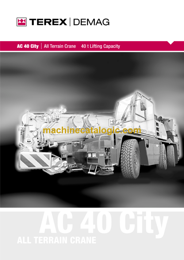 Terex AC40 City Crane 40t Lifting Capacity Training Manual