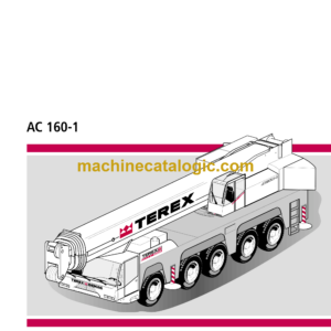 Terex AC160-1 160t Lifting Capacity Crane Training Manual