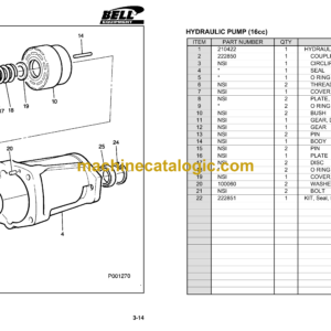 Bell 125A Logger Parts Manual (874027, 874065 June 2002, 874065 October 2004)