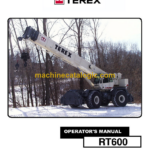 Terex RT600 Crane Operator's Manual