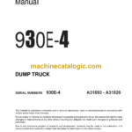 Komatsu 930E-4 Dump Truck Shop Manual (CEBM028103)
