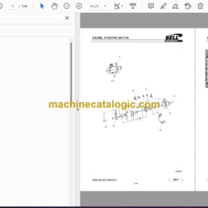 Bell B25D 6X6 ADT Narrow Articulated Dump Truck Parts Manual (872094 – July 2003)