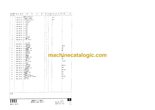 Terex HC275 Crane Parts Catalog