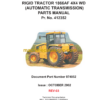 Bell 1866AF 4X4 WD Rigid Tractor Parts Manual (874052 October 2002 and Rev-03)