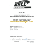 Bell B40D, 400D, B35D, 350D, B30D, 300D, B25D, 250D Operator's Filed of View