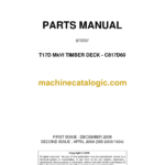 Bell T17D Mk VI Timber Deck - C817D60 Parts Manual (872237)