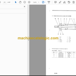 Komatsu HD1200 Dump Truck Chassis Shop Manual (SEBM0581A03)