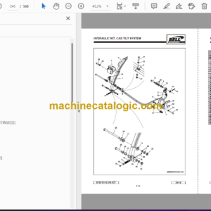 Bell B18D 6X6 & 6X4 ADT Articulated Dump Truck Parts Manual (872128)