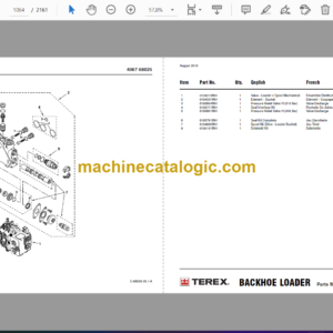 Terex 970 Backhoe Loader Spare Parts Catalog