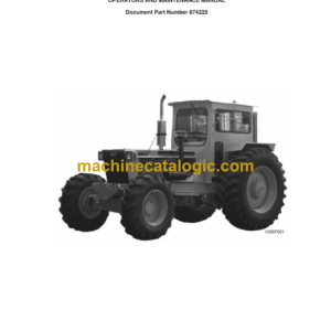 Bell 1206F 4X4 and 1206 4X2 Rigid Tractor Operator's and Maintenance Manual (874225)