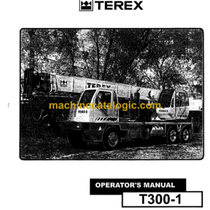 Terex T300-1 Crane Operator's Manual