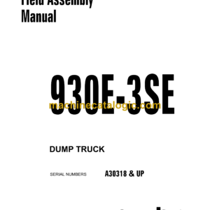 Komatsu 930E-3SE Dump Truck Field Assembly Manual (CEAW004001)