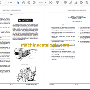 Terex RT500-1 Crane Parts Manual (12261-269)