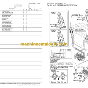 Yanmar VIO15-2A Excavator Parts Catalog (0CK10-M40401EN)