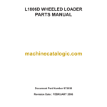 Bell L1806D Wheeled Loader Parts Manual (873030)