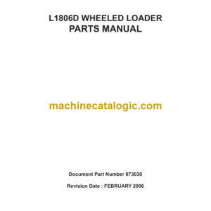 Bell L1806D Wheeled Loader Parts Manual (873030)