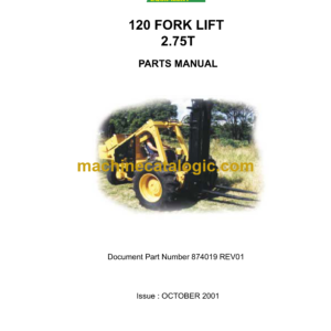 Bell 120 2.75T Forklift Parts Manual (874019, 874066)