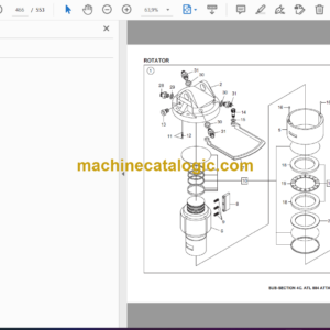 Bell 884 All Terrain Loader ATL Parts Manual (874049)