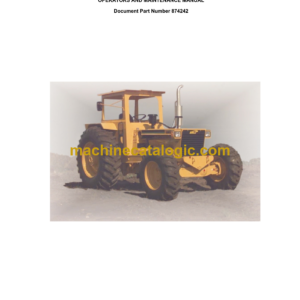 Bell 1206F 4X4 Sena Rigid Tractor Operator's and Maintenance Manual (874242)