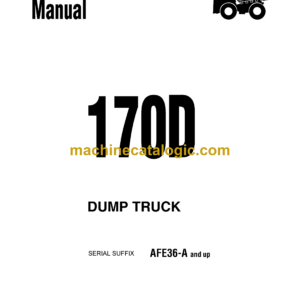 Komatsu 170D Dump Truck Shop Manual (DG536-2)