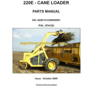 Bell 220E Cane Loader Parts Manual (874120)