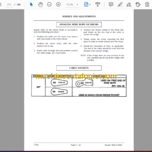 Terex T790 Crane Operator’s Manual