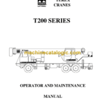 Terex T200 Series Crane Operator and Maintenance Manual (12261-196)