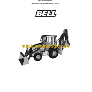 Bell 315SK Tractor Loader Backhoe Service Manual (873092)