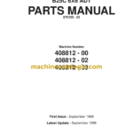 Bell B25C 6x6 ADT Articulated Dump Truck Parts Manual (870155-03)