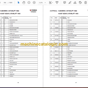 Terex AC80-2 Crane Parts Manual (81954)