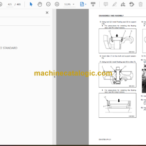 Komatsu D31EX, D31PX-21 D37EX-21, D37PX-21 Dump Truck Shop Manual (SEBM025608)