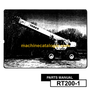 Terex RT200-1 Crane Parts Manual (12261-318)