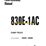 Komatsu 830E-1AC Dump Truck Field Assembly Manual (CEAW006402)