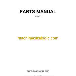 Bell B25D 6X6 ADT Narrow Mk IV Articulated Dump Truck Parts Manual (872135)