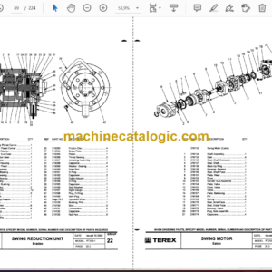 Terex RT200-1 Crane Parts Manual (12261-318)