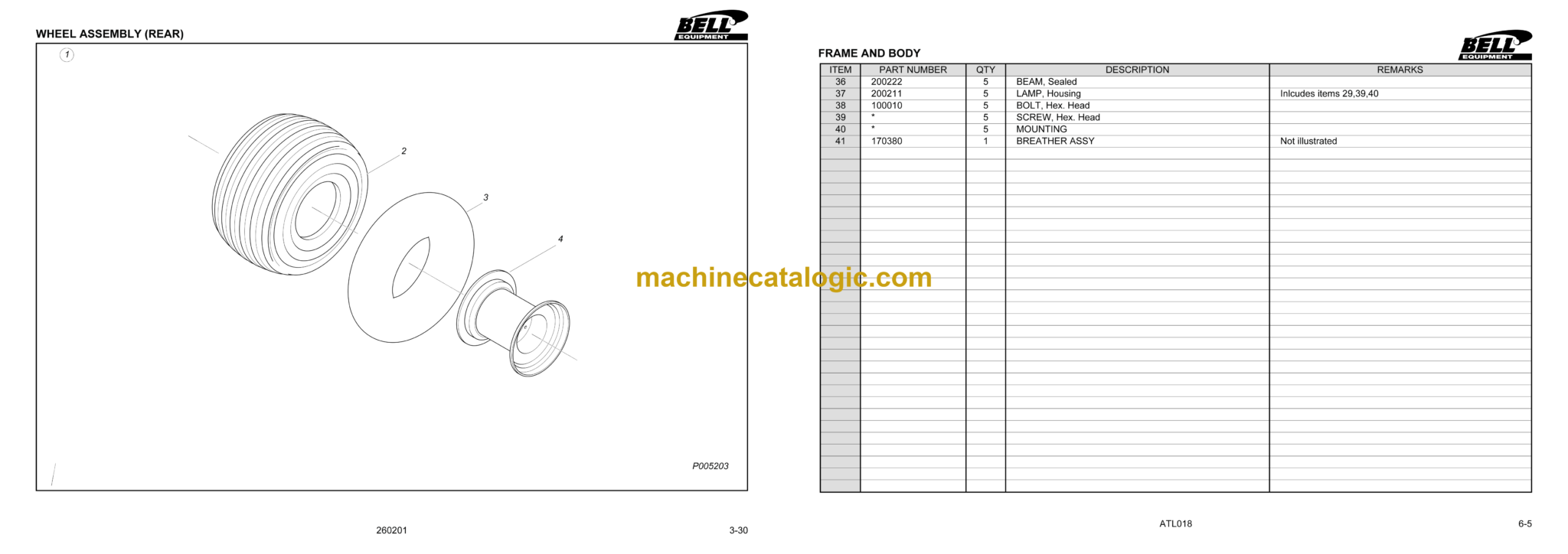 Bell 220A Super Telelogger Parts Manual (874001, 874072) – Machine ...