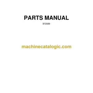 Bell B30L 4X4 MKII Articulated Dump Truck Parts Manual (872089)