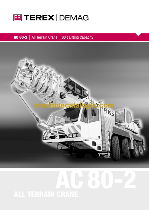 Terex AC80-2 Crane 80t Lifting Capacity Training Manual