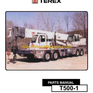 aTerex T500-1 Crane Parts Manual