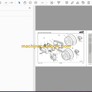 Bell B35B 6X6 ADT Articulated Dump Truck Parts Manual (870166)