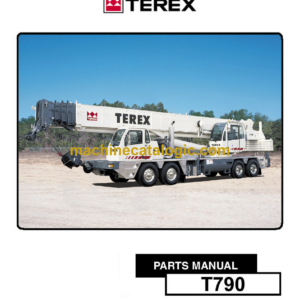 Terex T790 Crane Parts Manual (12261-258)