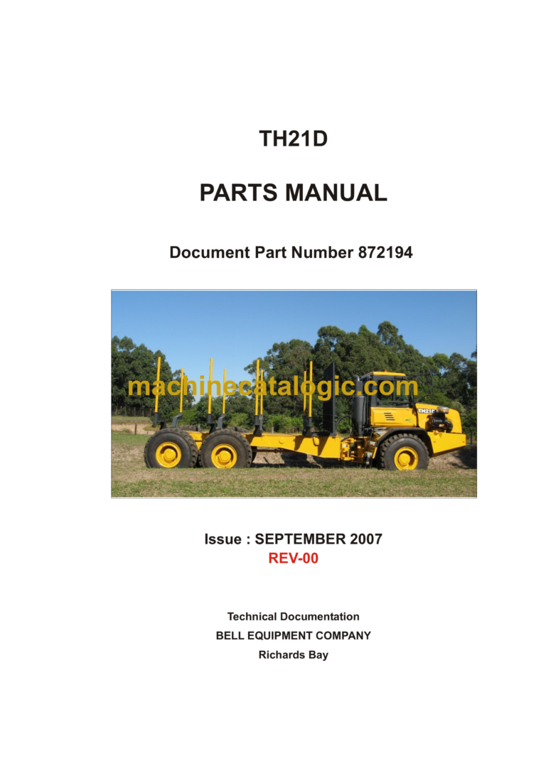 Bell TH21D Logger Parts Manual (872194)