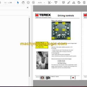 Terex AC35, AC35L Crane Technical Data & Load Charts