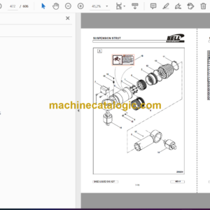 Bell B40D 6X6 ADT, B35D 6X6 ADT Articulated Dump Truck Parts Manual (872068 September 2003)