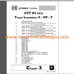 CTT 91-5 TS12 Flat Top Tower Crane PDF Manual (Operation, Maintenance , Assembly, Spare Parts