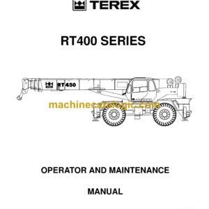 Terex RT400 Series Operator and Maintenance Manual (12261-202)