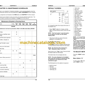 Bell B20D 6X4 & 6X6 Mk II ADT Articulated Dump Truck Operator’s Manual (872058.04, 872154)