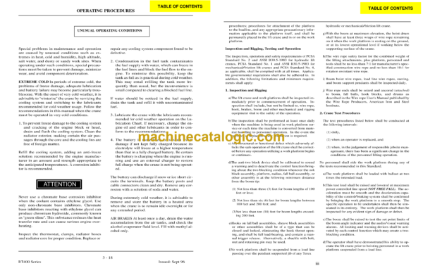 Terex RT400 Series Operator and Maintenance Manual (12261-202) - Image 3